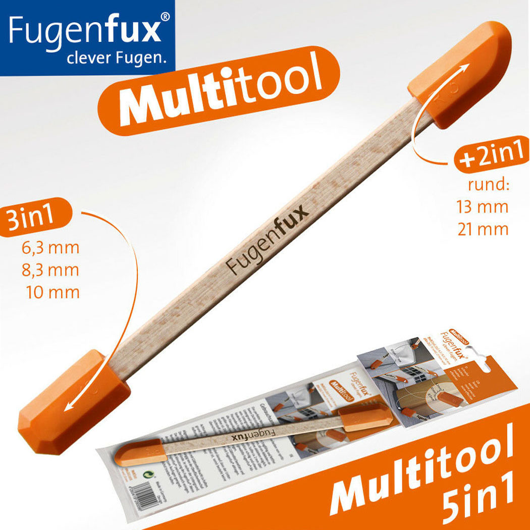 Fugenfux Fugenabzieher Multitool orange 5in1 von Montagestore