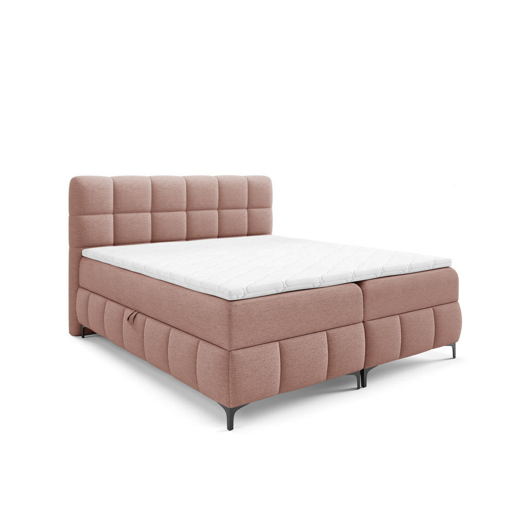 Fun Möbel Boxbett, Rosa, Textil, 120x200 cm, Schlafzimmer, Betten, Boxspringbetten Fun Möbel Boxbett, Rosa, Textil, 120x200 cm, Schlafzimmer, Betten, Boxspringbetten von Fun Möbel