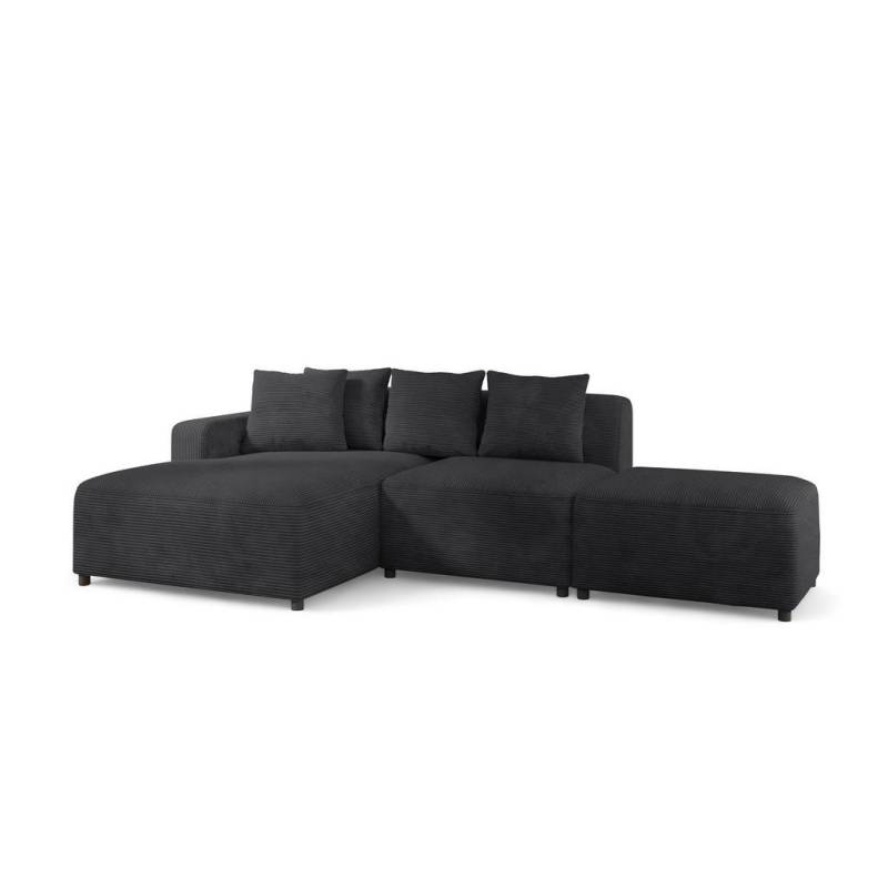 Fun Möbel ECKSOFA Anthrazit