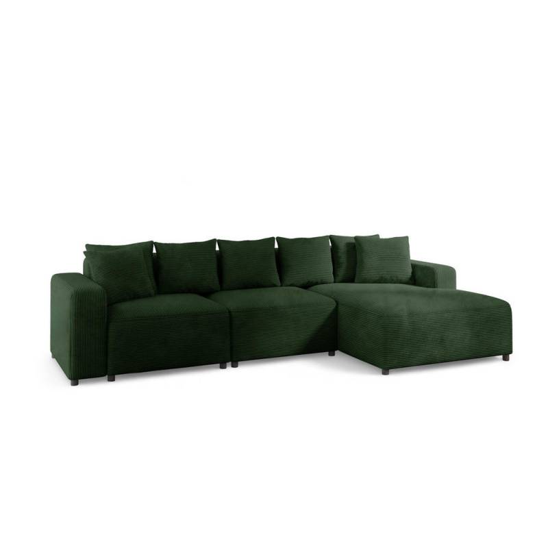Fun Möbel ECKSOFA Dunkelgrün