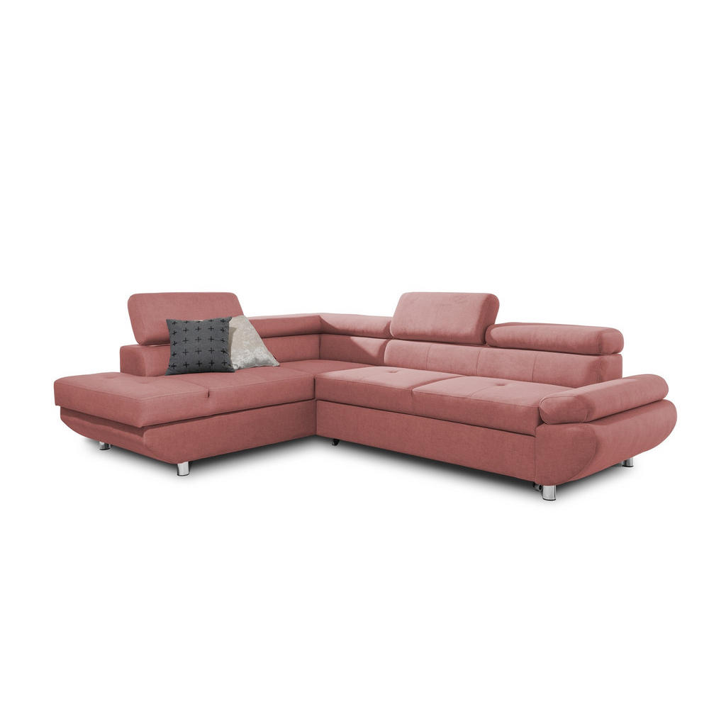 Fun Möbel Ecksofa, Rosa, Textil, L-Form, 275x210 cm, Wohnzimmer, Sofas & Couches, Wohnlandschaften, Ecksofas Fun Möbel Ecksofa, Rosa, Textil, L-Form, 275x210 cm, Wohnzimmer, Sofas & Couches, Wohnlandschaften, Ecksofas von Fun Möbel