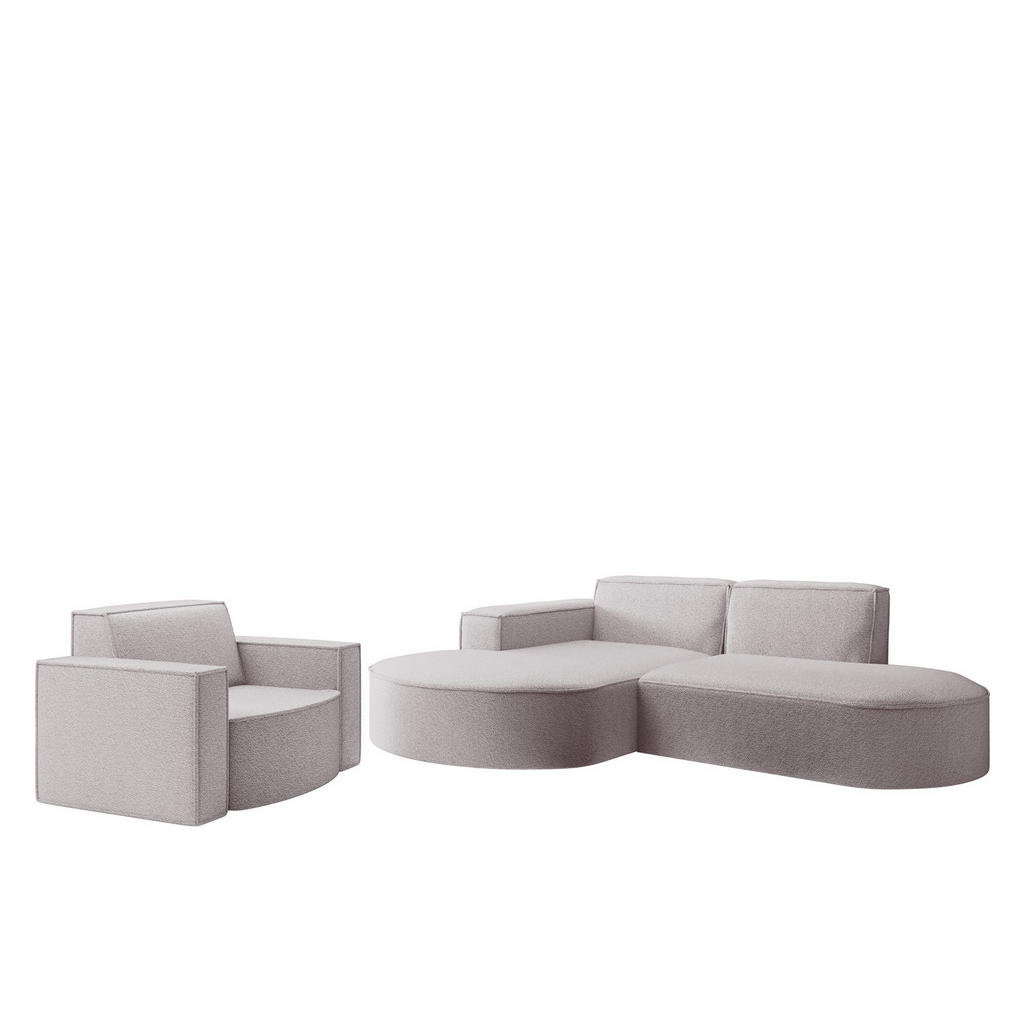 Fun Möbel Sofaset, Rosa, Textil, Ottomane links, 236x78x165 cm, Wohnzimmer, Sofas & Couches, Sitzgarnituren Fun Möbel Sofaset, Rosa, Textil, Ottomane links, 236x78x165 cm, Wohnzimmer, Sofas & Couches, Sitzgarnituren von Fun Möbel