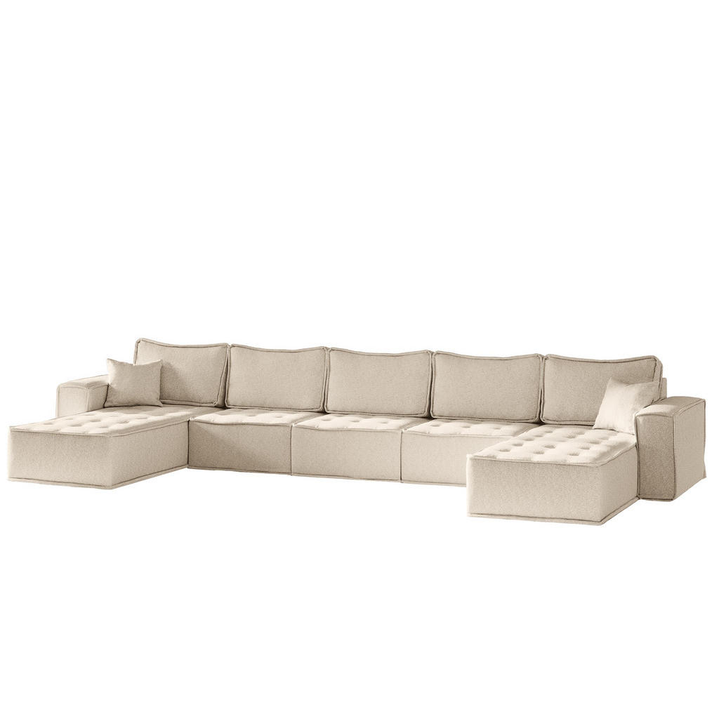 Fun Möbel WOHNLANDSCHAFT Creme Fun Möbel WOHNLANDSCHAFT Creme