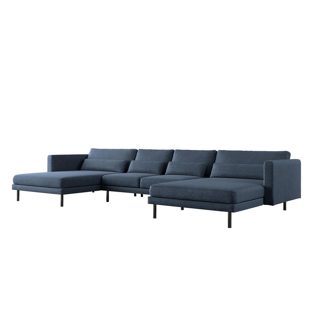 Fun Möbel WOHNLANDSCHAFT Dunkelblau