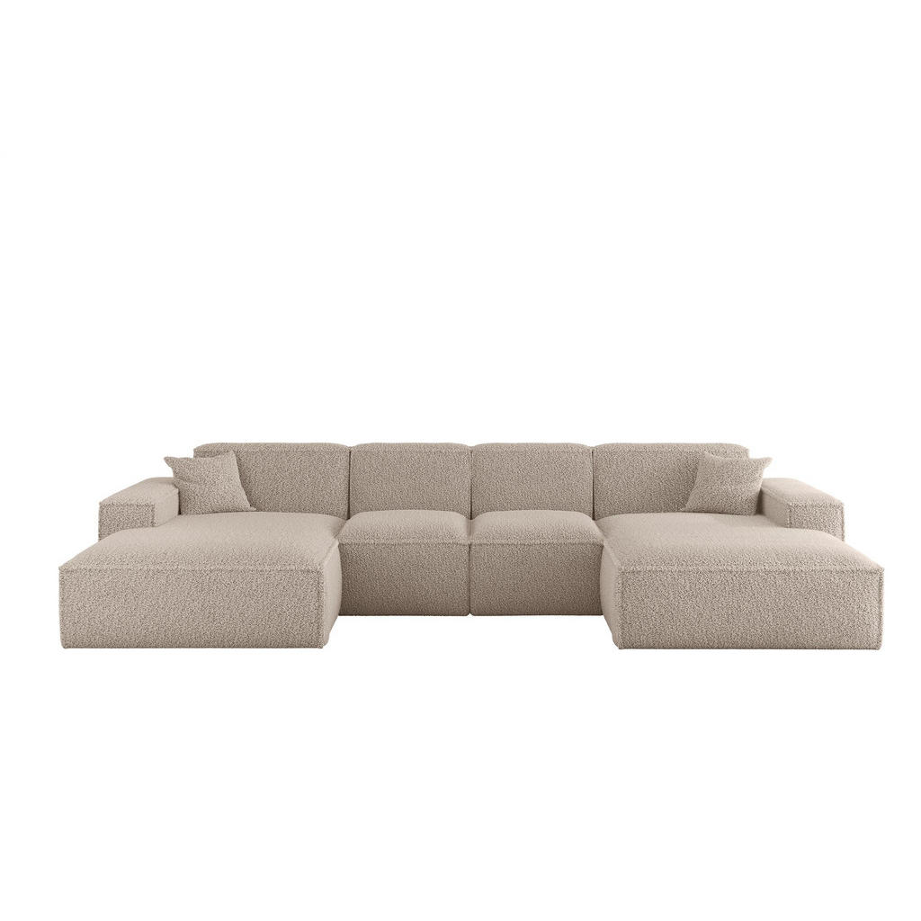 Fun Möbel WOHNLANDSCHAFT Hellbraun