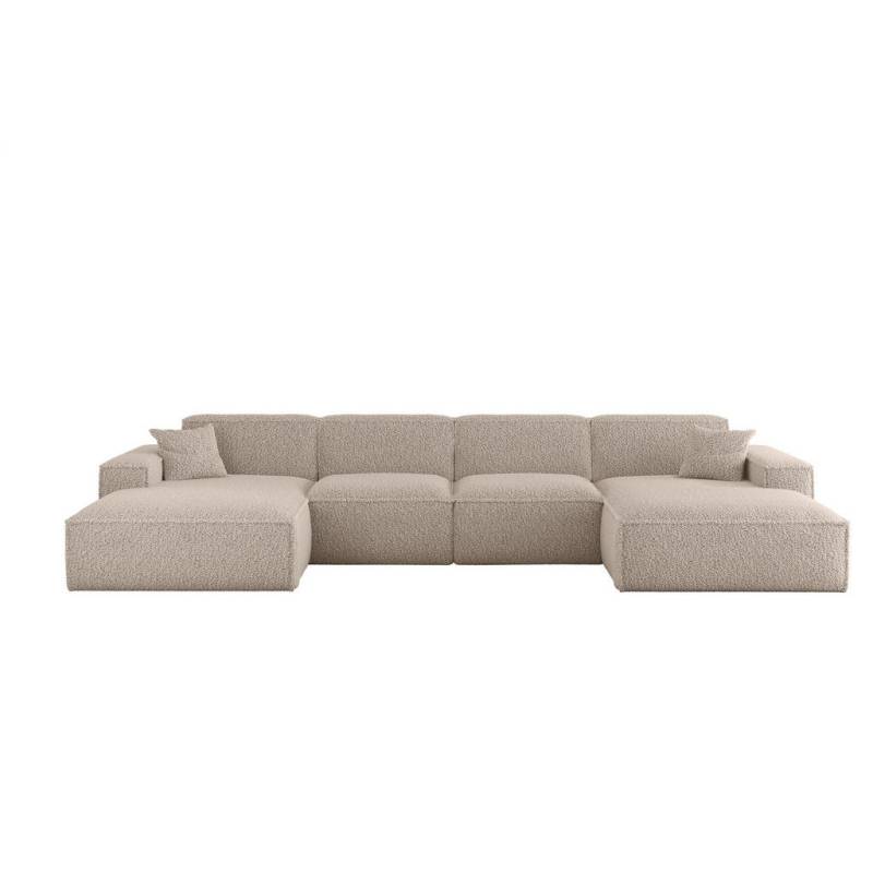 Fun Möbel WOHNLANDSCHAFT Hellbraun