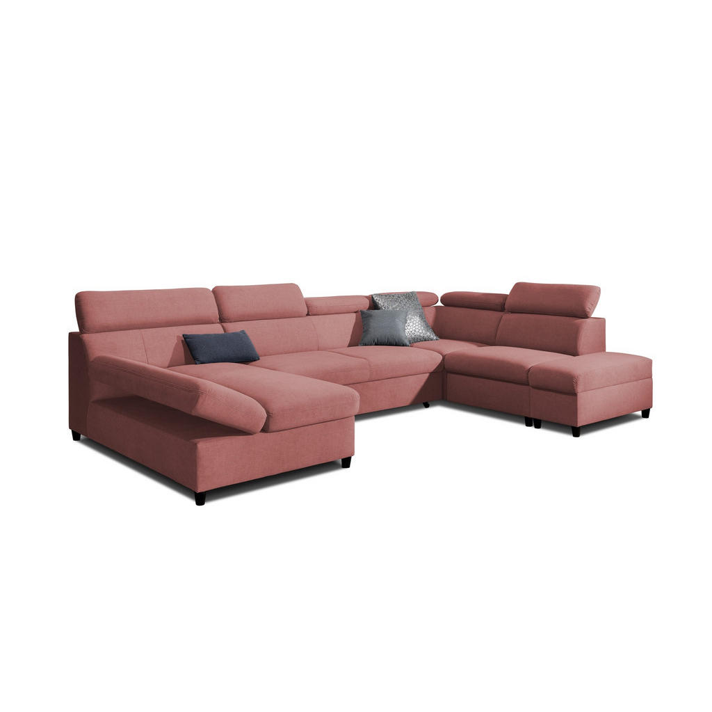 Fun Möbel Wohnlandschaft, Rosa, Textil, U-Form, 342x96x205 cm, Wohnzimmer, Sofas & Couches, Wohnlandschaften, Wohnlandschaften in U-Form Fun Möbel Wohnlandschaft, Rosa, Textil, U-Form, 342x96x205 cm, Wohnzimmer, Sofas & Couches, Wohnlandschaften, Wohnlandschaften in U-Form von Fun Möbel