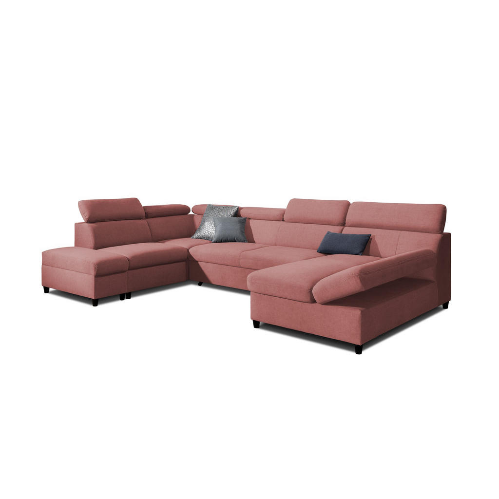 Fun Möbel Wohnlandschaft, Rosa, Textil, U-Form, 342x96x205 cm, Wohnzimmer, Sofas & Couches, Wohnlandschaften, Wohnlandschaften in U-Form Fun Möbel Wohnlandschaft, Rosa, Textil, U-Form, 342x96x205 cm, Wohnzimmer, Sofas & Couches, Wohnlandschaften, Wohnlandschaften in U-Form von Fun Möbel