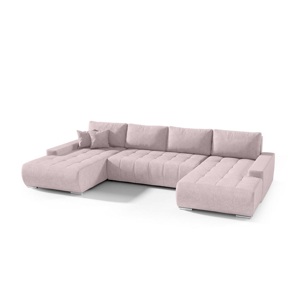Fun Möbel Wohnlandschaft, Rosa, Textil, U-Form, 350x85x185 cm, Wohnzimmer, Sofas & Couches, Wohnlandschaften, Wohnlandschaften in U-Form Fun Möbel Wohnlandschaft, Rosa, Textil, U-Form, 350x85x185 cm, Wohnzimmer, Sofas & Couches, Wohnlandschaften, Wohnlandschaften in U-Form von Fun Möbel