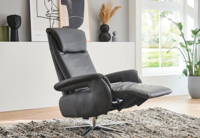 Funktionssessel  ca. B77 H119 T93 cm in Stoff Caballo dark grey PG:3