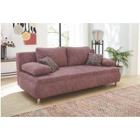 Funktionssofa Bettsofa 204 cm breit Rosa Antonio