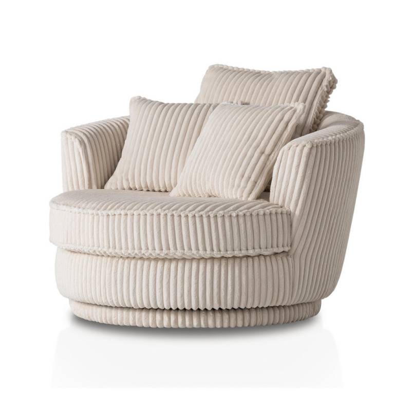 Furn.Design BIG-SESSEL Weiß, Creme