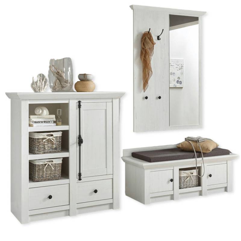Furn.Design GARDEROBEN-SET Weiß