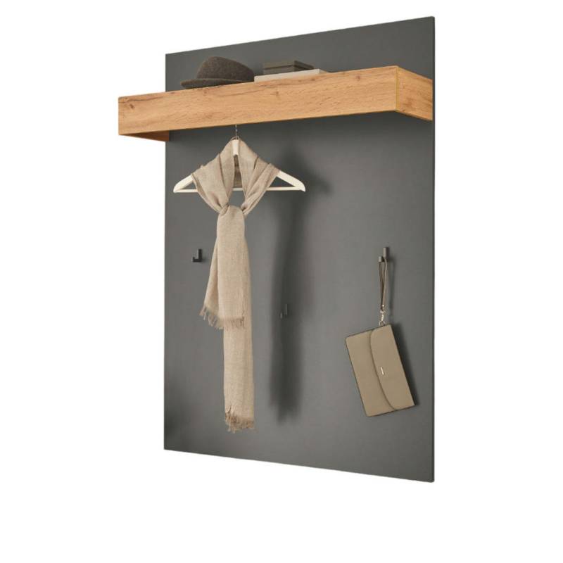 Furn.Design GARDEROBENPANEEL Grau, Eiche Wotan