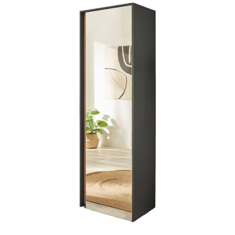 Furn.Design GARDEROBENSCHRANK Grau, Eiche Wotan