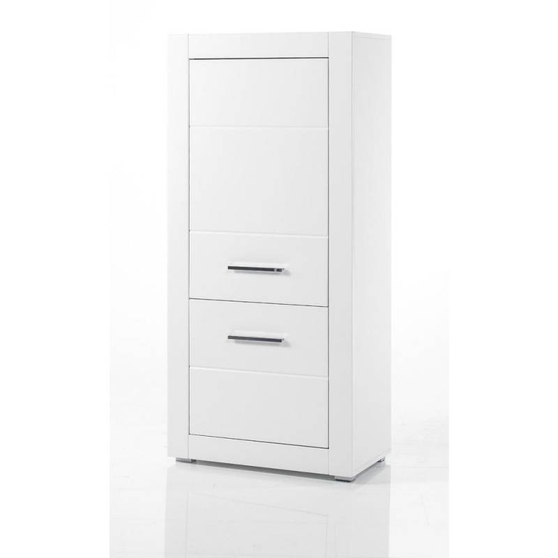 Furn.Design HIGHBOARD Weiß Hochglanz