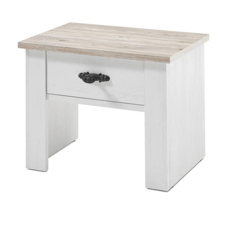 Furn.Design NACHTTISCH Weiß, Pinien