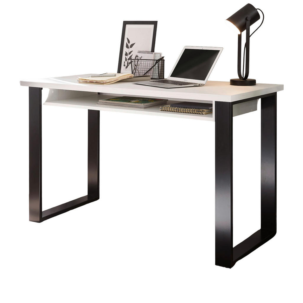 Furn.Design SCHREIBTISCH Weiß, Anthrazit Furn.Design SCHREIBTISCH Weiß, Anthrazit