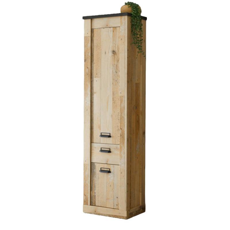 Furn.Design SCHUHSCHRANK Natur, Anthrazit