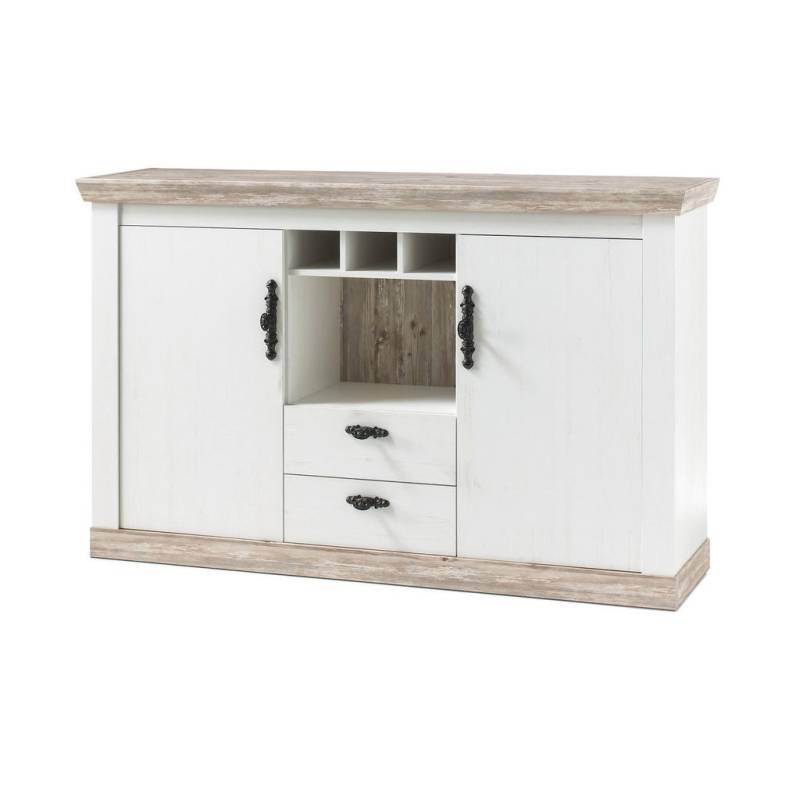 Furn.Design SIDEBOARD Weiß, Pinien