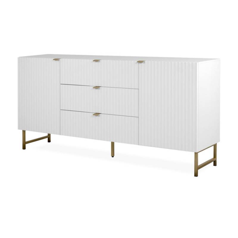 Furn.Design SIDEBOARD Weiß, Gold