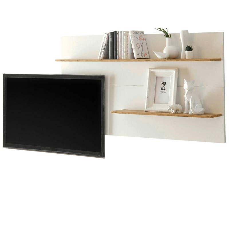 Furn.Design WANDREGAL Weiß, Eiche Wotan