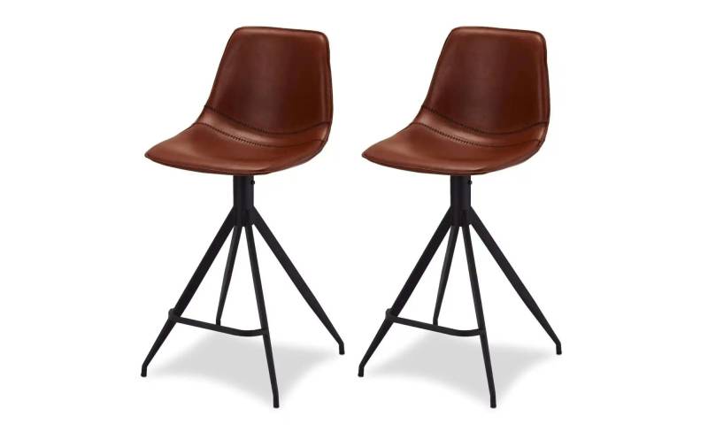 Furnhouse Barstuhl 2er-Set  Isabel ¦ braun ¦ Maße (cm): B: 48 H: 98 Polstermöbel > Hocker > Barhocker - Möbel Kraft