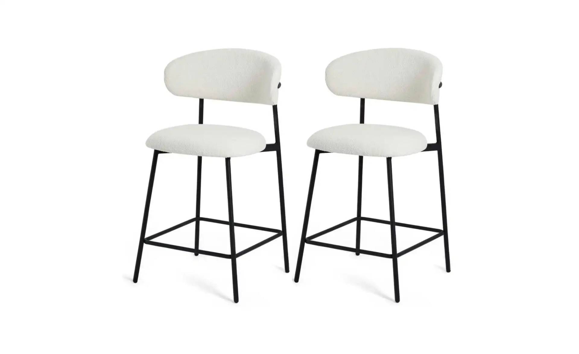 Furnhouse Barstuhl 2er-Set   ¦ creme ¦ Maße (cm): B: 52 H: 103 Polstermöbel > Hocker > Barhocker - Höffner