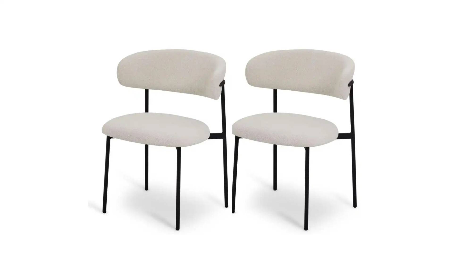 Furnhouse Esszimmerstuhl 2er-Set  Diana ¦ creme ¦ Maße (cm): B: 55 H: 70 Stühle > Esszimmerstühle > Esszimmerstühle mit Armlehnen - Höffner