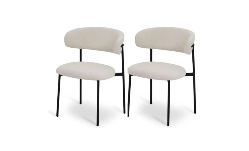 Furnhouse Esszimmerstuhl 2er-Set  Diana ¦ creme ¦ Maße (cm): B: 55 H: 70 Stühle > Esszimmerstühle > Esszimmerstühle mit Armlehnen - Höffner