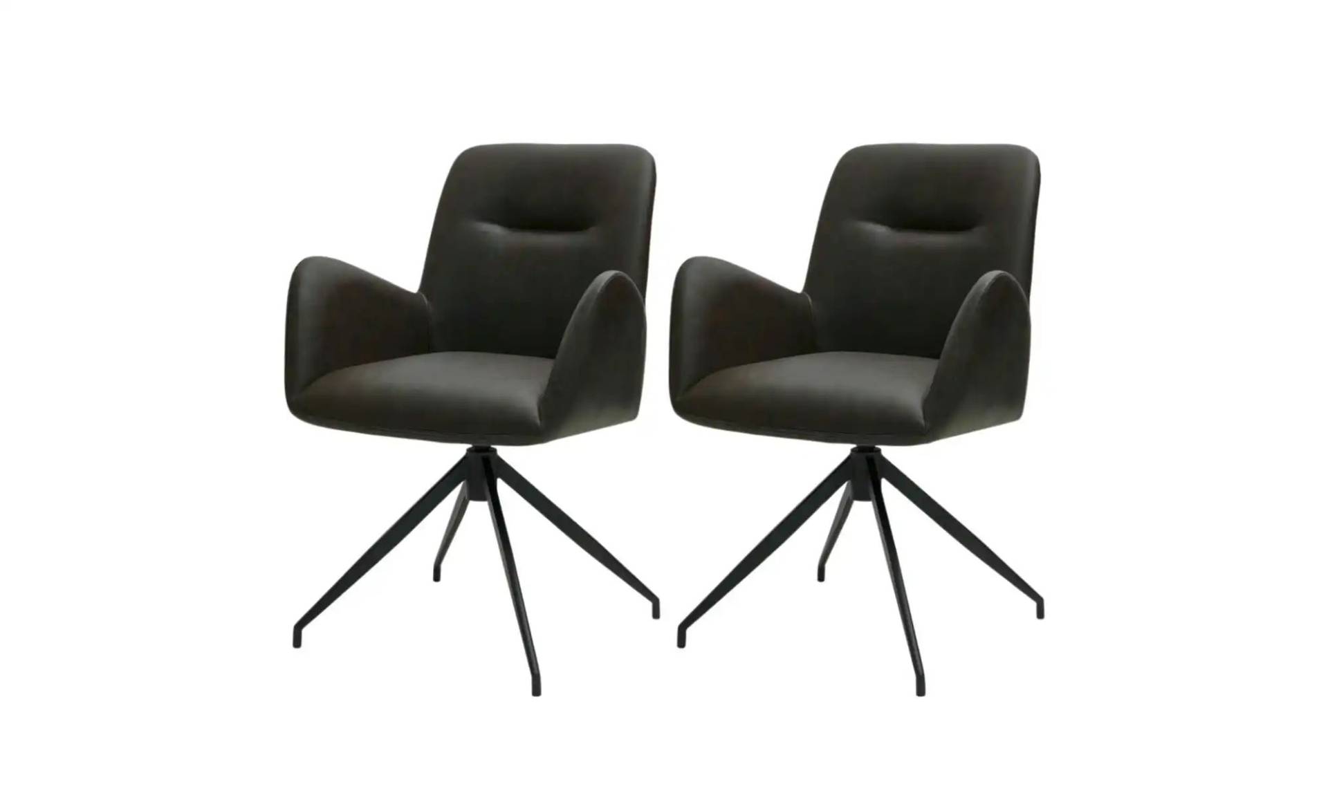 Furnhouse Esszimmerstuhl 2er-Set   ¦ braun ¦ Maße (cm): B: 61 H: 86 Stühle > Polsterstühle - Höffner