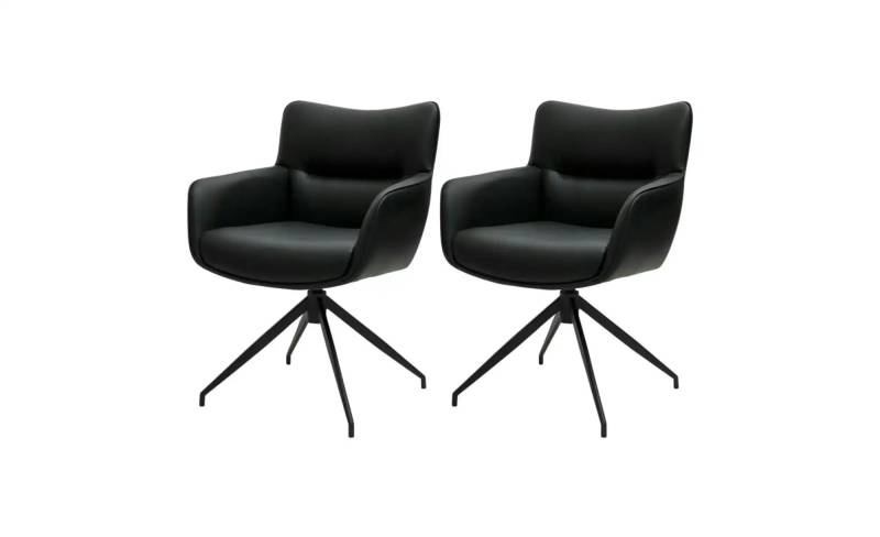Furnhouse Esszimmerstuhl 2er-Set  Jessica ¦ schwarz ¦ Maße (cm): B: 55 H: 84 Stühle > Polsterstühle - Höffner