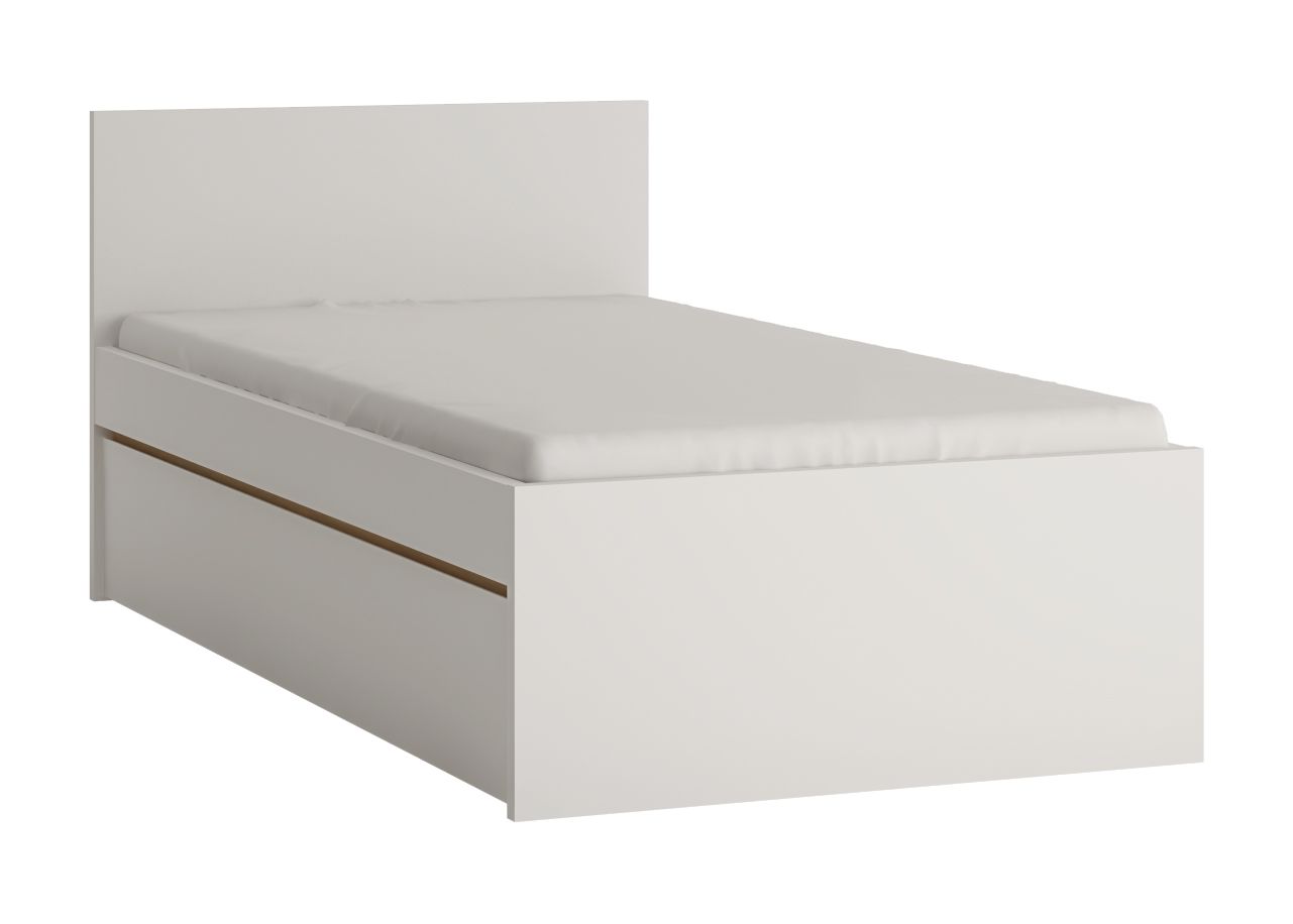 Furnival Jugendbett Globo mit Bettkasten Weiß Eiche 90x200 cm