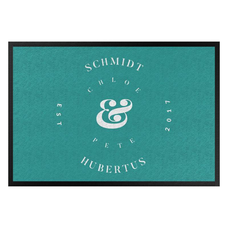 Fußmatte Ampersand Wunschtext