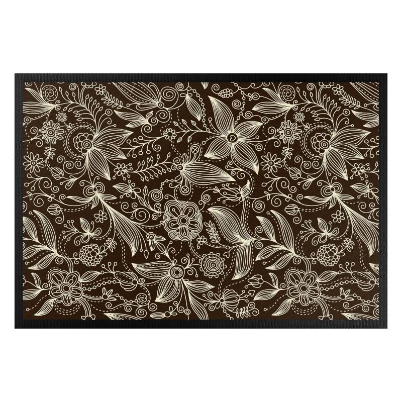 Fußmatte Art Nouveau Monochrome