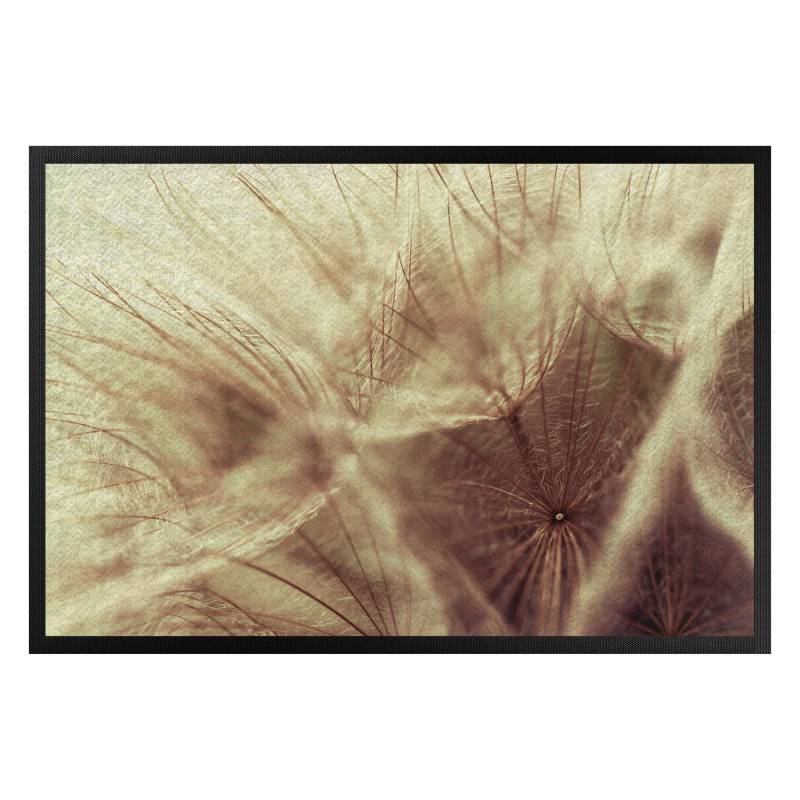 Fußmatte Detailreiche Pusteblumen Makroaufnahme mit Vintage Blur Effekt