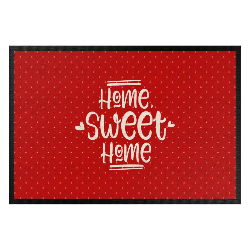 Fußmatte Home sweet home polkadots