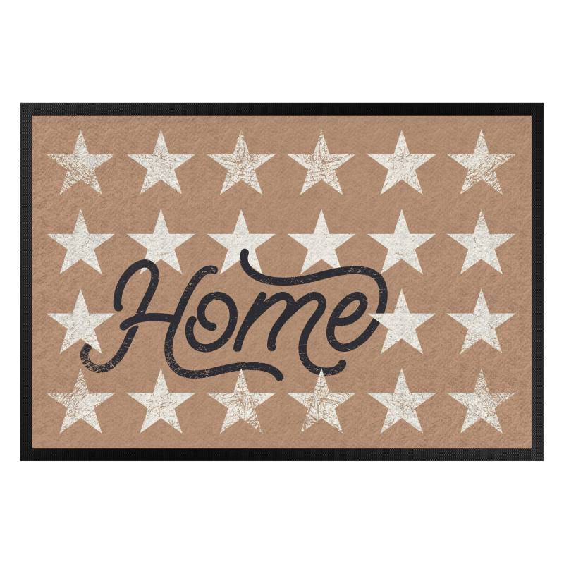 Fußmatte Home Sterne khaki