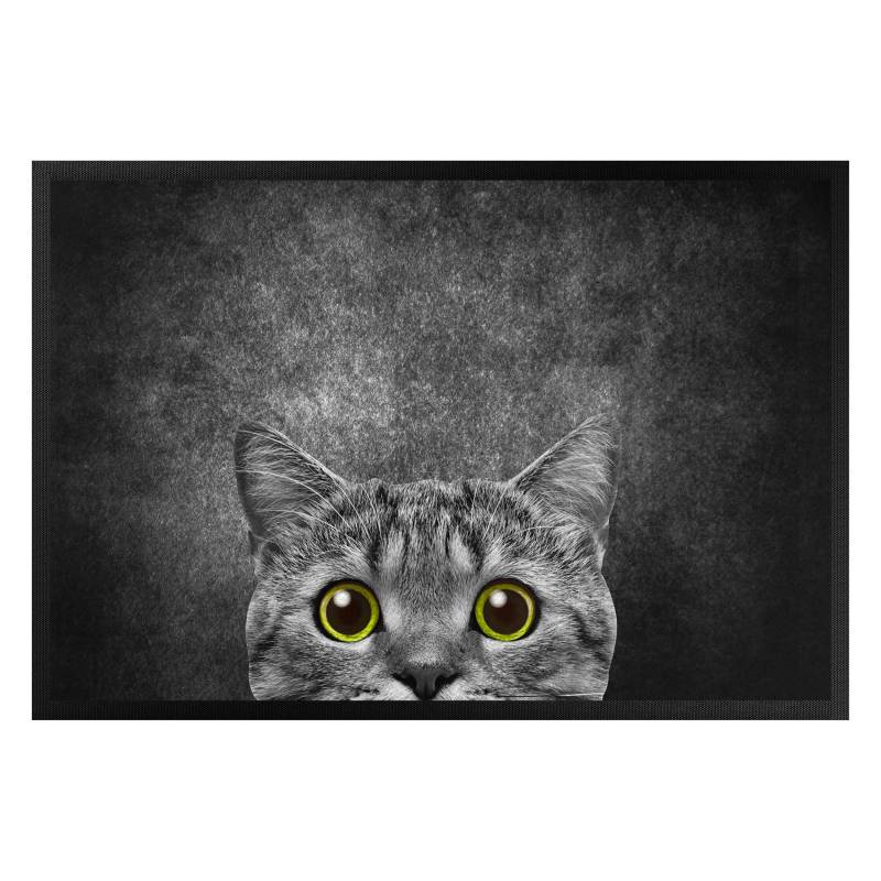 Fußmatte Neugierige Katze