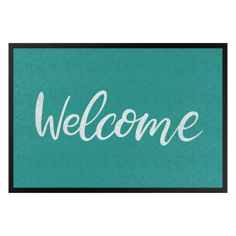 Fußmatte Welcome handwritten