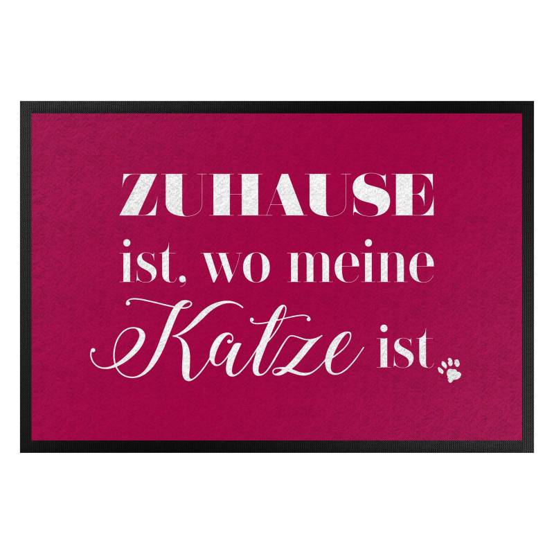 Fußmatte Zuhause ist wo meine Katze ist