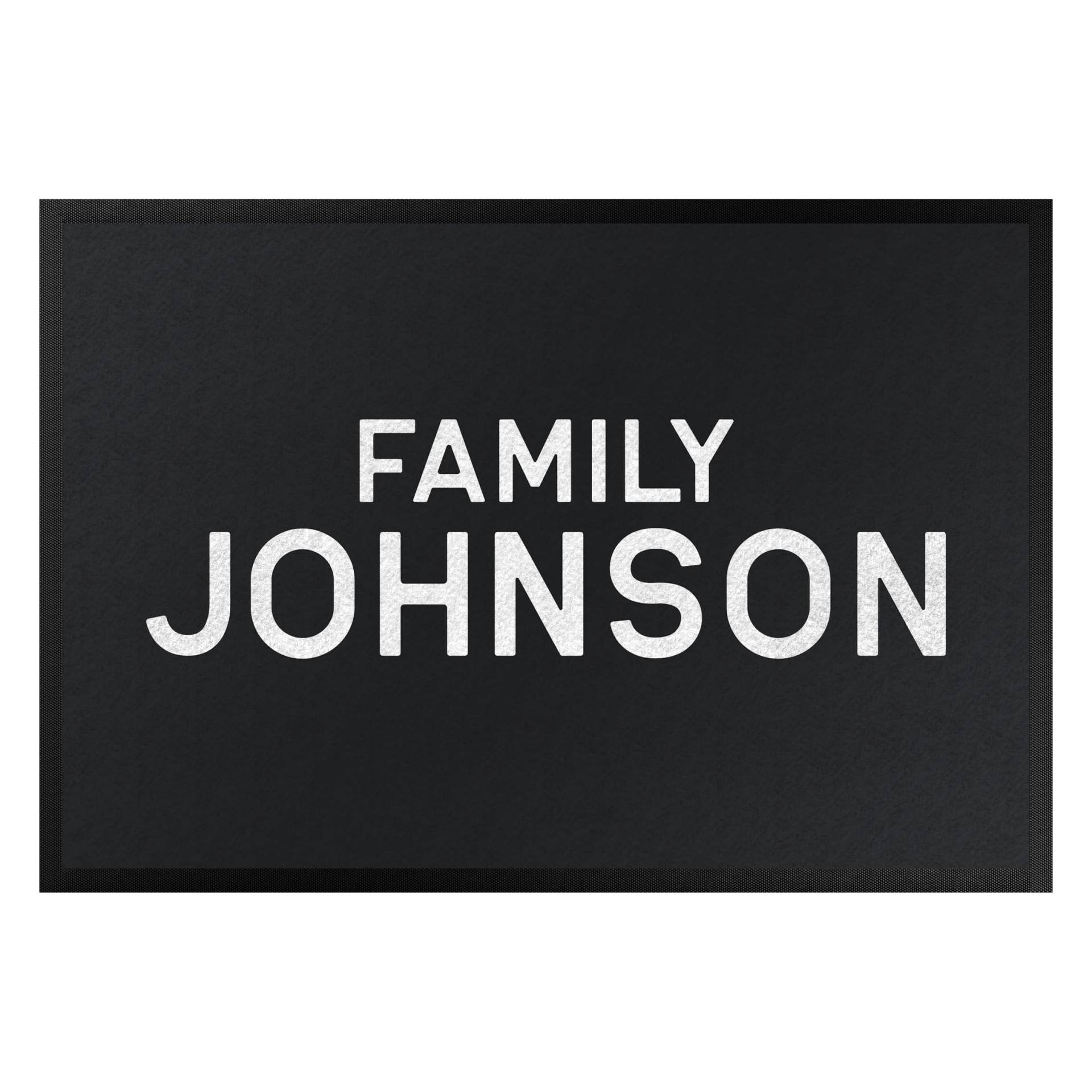 Fußmatte mit eigenem Text Family Surname