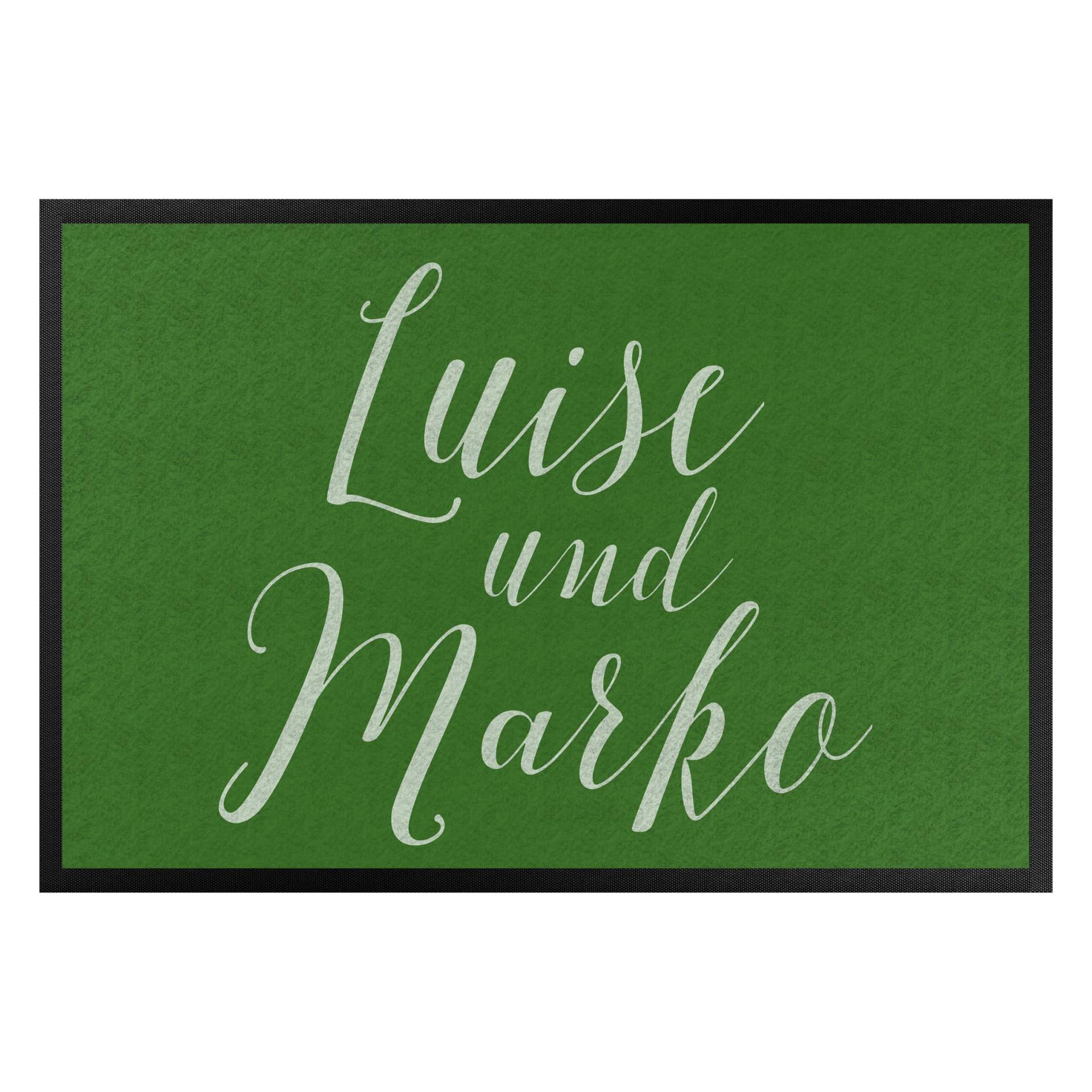 Fußmatte mit eigenem Text Handschrift Wunschnamen