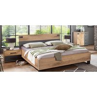 Futonbett 140x200 MALMÖ von WIMEX plankeneiche/graphit