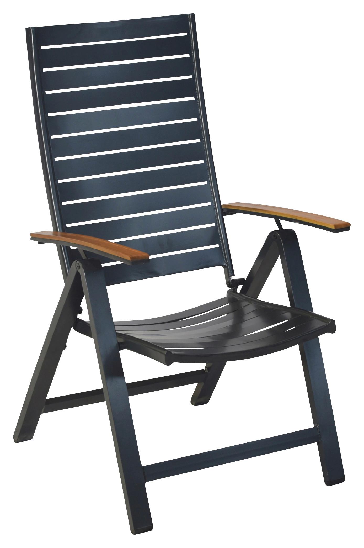 Gartenklappsessel Astros ca. 60x114cm Alu/Akazie massiv von Gardenson