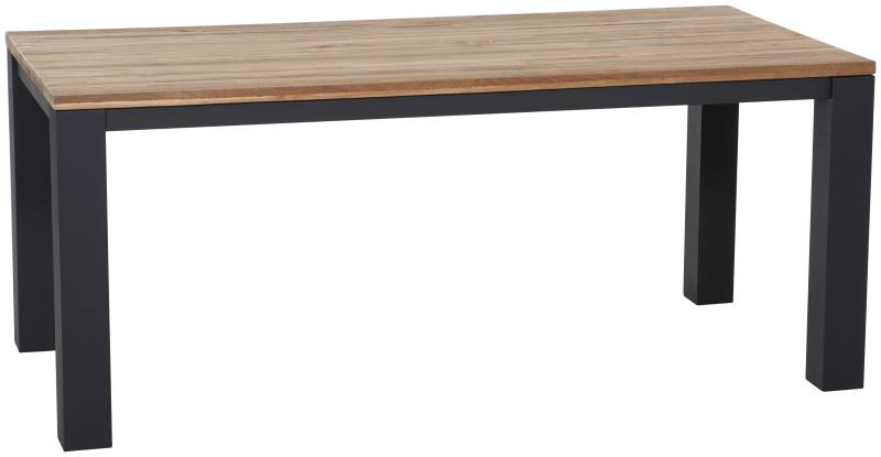 Gartentisch Teakfarben/ Anthrazit ca. 180x90x76cm