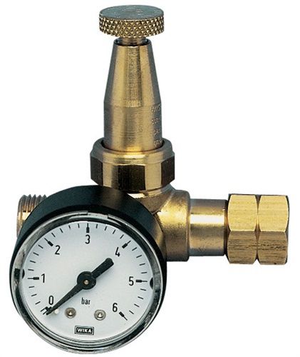 GCE Propankleindruckregler (mit Manometer / 0,5 - 4 bar 6 kg/h W 21,8 x 1/14“ LH) - 44310 von GCE