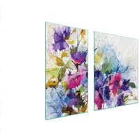 GLASSCHUTZPLATTE FÜR HERD 90x52 BLUMEN GLASSCHUTZPLATTE FÜR HERD 90x52 BLUMEN