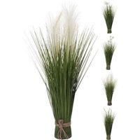 GRASSTRAUCH MIT BLUMEN Kunstpflanze 1 Stück 4 Sorten unsortiert Polypropyleen Grün