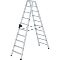 GÜNZBURGER Leiter Stehleiter Alu beidseitig Stufen 2x10 040220